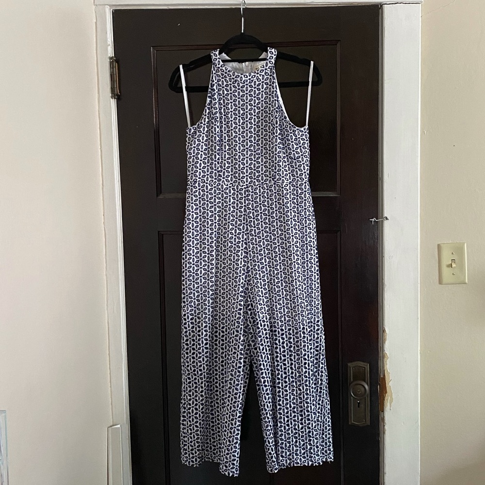 Francesca’s Miami Audrina Eyelet Capri Jumpsuit